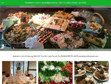Tablet Screenshot of jolandascatering.com